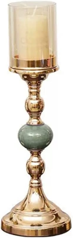 Romantic Western Food Candlelight Dinner Candlestick Ornaments Living Room Home Table Decoration Golden Candle