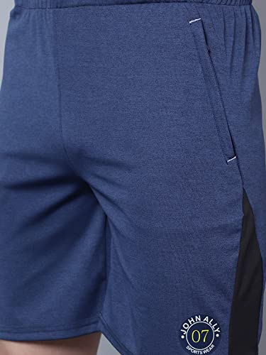 Image of John Ally Mens Gym Shorts Built with Durable Both Sider Zipper Pocket and Moisture Wicking Fabric for Workout, Yoga, Running and Lounge wear.