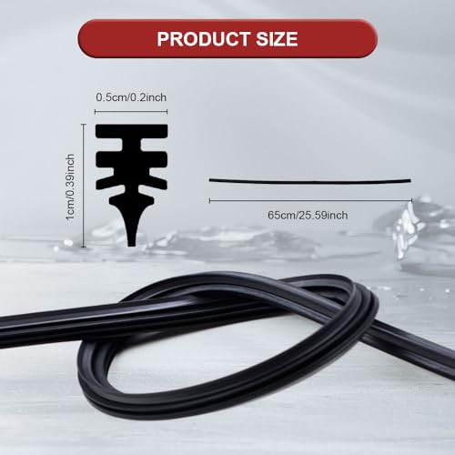 4PCS Wiper Blade Refill, Universal Wiper Rubber Refills, Adjustable Size of Universal Replacement Windshield Wiper Refill Replacement for Front & Rear Windshield Wiper Baldes Rubber Strip (26Inch)