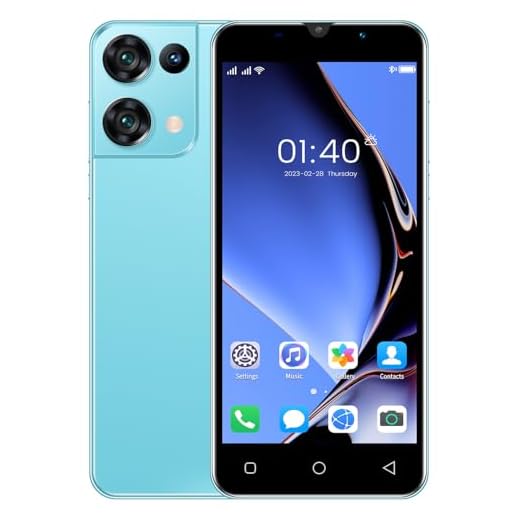 Unlocked Cell Phone, 6.0 Inch Android 13 Smart Phones 2+16G, 3050mAh Long Battery Life, Dual Sim Mobile Phones HD Display Smartphone (Blue)
