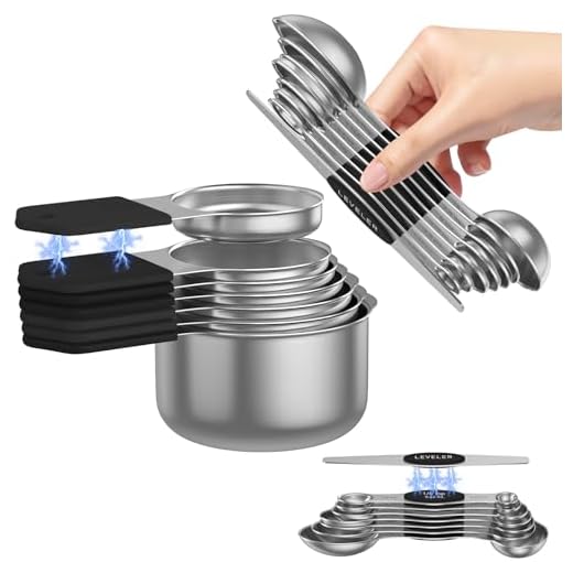 Abtrino Magnetic Measuring Cups and Spoons Set
