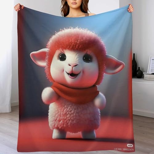 Couverture Mouton Mignon douce et confortable au tissage premium pour lit moderne - 2