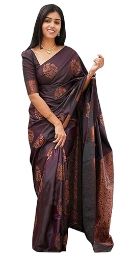 Sari Banarasi Jacquard pour mariage et soirées habillées avec haut non cousu