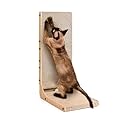 EHEYCIGA Cat Scratching Board, 68cm Cardboard Cat Scratchers for Indoor Cats, L Shape Vertical Large Cat Scratch Pad with Ball Toy