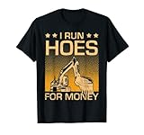 Obtén este diseño de excavadora con texto en inglés "I Run Hoes For Money Excavator". Ropa muy divertida, sarcástica y especial para trabajadores en máquinas pesadas. Para jóvenes fans y trabajadores de la construcción de excavadoras y máquinas de excavación. Para trabajadores callejeros o amantes de la tecnología.