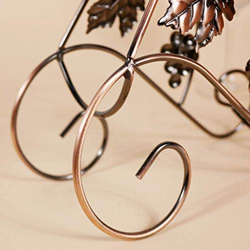 Soporte para botellas de vino de metal moderno miniatura 6