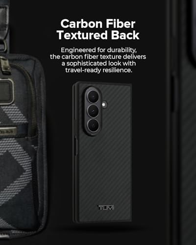 Image of TUMI [Official Licensed] 4G PU Case with Big 4G Logo & Classic Logo Protective Case /Cover Designed for Galaxy Z Fold 7 (2025) - Brown