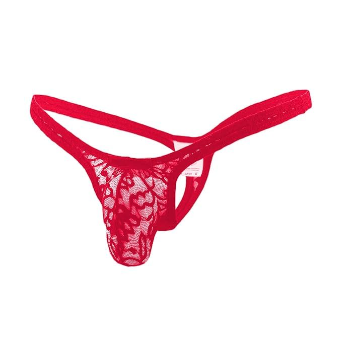 Mens Half Coverage Lace Thong Underwear - ML-07022-image-1
