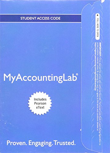 MyLab Accounting with Pearson eText -- Access Card -- for Financial Accounting