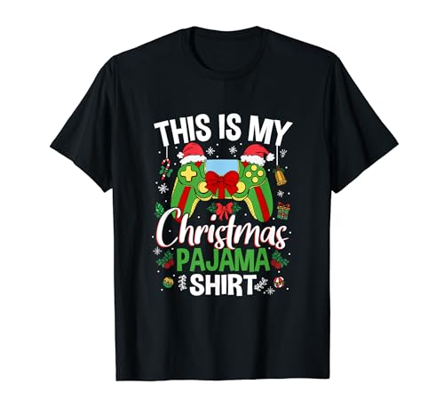 This Is My Christmas Pajama Video Game Gamer Boys Teens T-Shirt