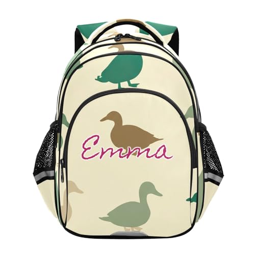Sac à dos personnalisé : le cadeau idéal pour enfant de 6 à 12 ans motif canards 15 pouces