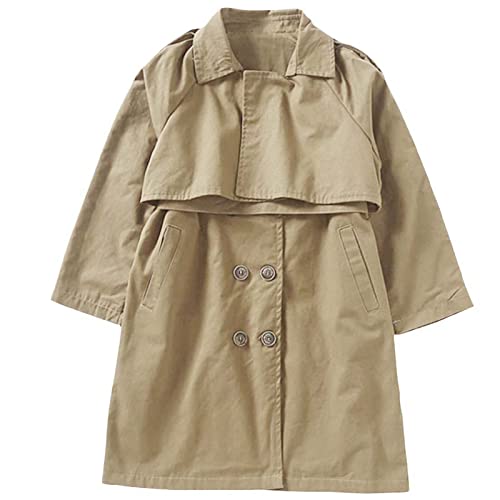 Betusline Boys' Double Breasted British Trench Coat, 3-13 Years