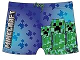 Minecraft Badehose mit elastischem Bund und Schnüren dunkelblau (as3, Numeric, Numeric_140, Regular)
