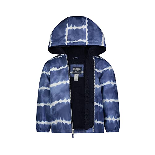 OshKosh B'Gosh boys Midweight Fleece Lined Windbreaker Transitional Jacket, Blue, 7 US2
