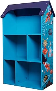Toffy & Friends Kids Wooden Bookshelf Bookcase Dollhouse Kids Room Storage Organizer Environmentally Friendly
