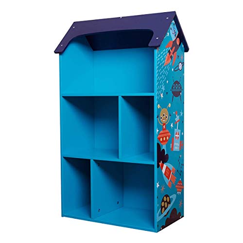 Toffy & Friends Kids Wooden Bookshelf Bookcase Dollhouse Kids Room Storage Organizer Environmentally Friendly