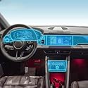Meuoada Auto Interieur Mittelkonsole Transparent TPU PPF Schutzfolie Anti-Kratzer Reparaturfolie Zubehör für Porsche Macan 2024-2025 (Stil G)