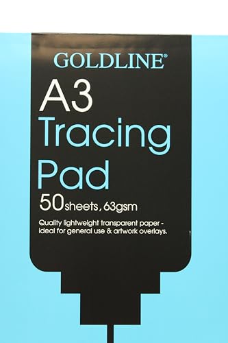 Clairefontaine - Ref GPT2A3Z - Goldline Popular Tracing Pad (Contains 50 Sheets) - A3 (420 x 297mm) in Size, 63gsm Paper, FSC-Certified - Suitable for Tracing Items - Image 2