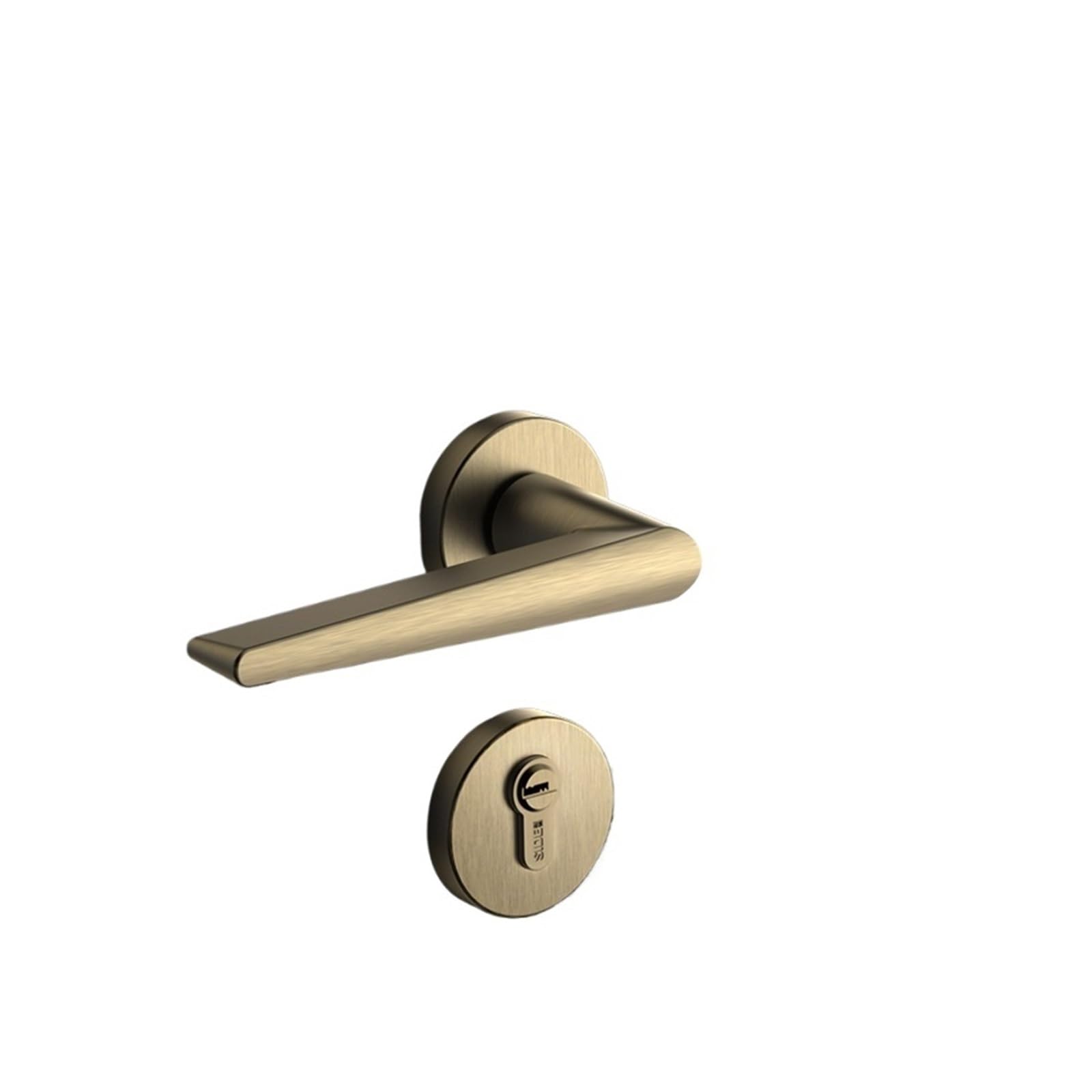 Kfvmvtdw One Color Zinc Alloy Lever Handle Lock Simple Silent Solid Bathroom Indoor Bedroom