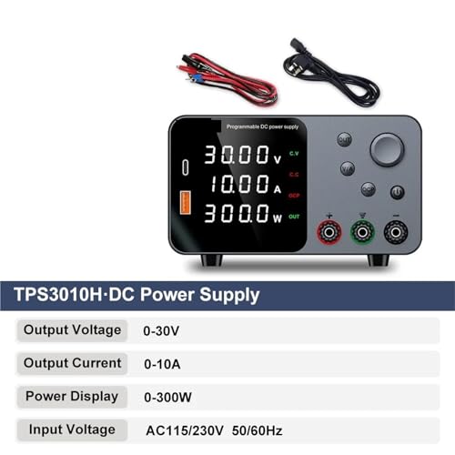 Alimentation CC 30V 10A avec commande par encodeur précis et double port USB de charge - 2