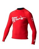 Body Glove Maglia Rash Guard in lycra a maniche lunghe (rosso, L)