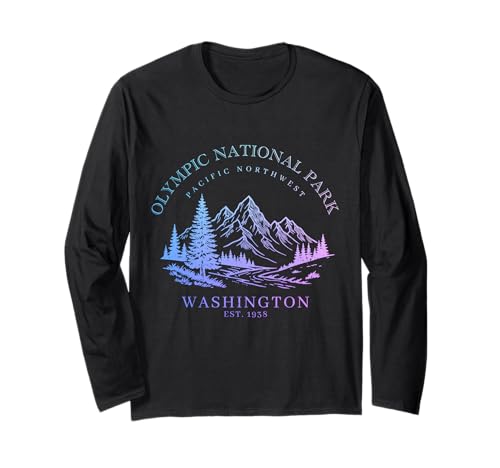 Olympic National Park Washington PNW Long Sleeve T-Shirt