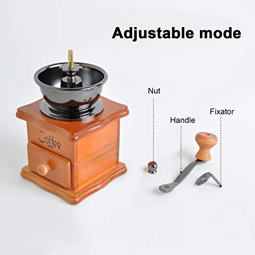 Zwbfu Moedor De Café Manual,Moedor de café manual Moedores de grãos de café Cafeteira Recipiente de