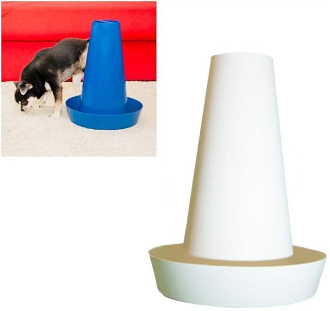 PIPPI WC per Cani Maschi – Vasino per Cani da Interno ed Esterno – Colonna Orinatoio Lavabile – Alternativa alla Traversina Confezione da 1 Bianco