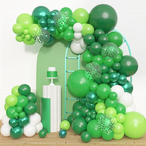 Amandir 153pcs Green Balloon Garland Arch Kit Different Sizes