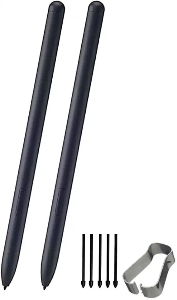 2Pcs Galaxy Tab S8 Stylus Pen Replacement for Samsung Galaxy Tab S8/S8+/S8 Ultra 5G All Verisons/Black, WithoutBluetooth