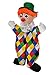 Moravská ústredna 26207A Payaso Logo 32 Cm, Marionetas de Mano, Multicolor, 32 cm