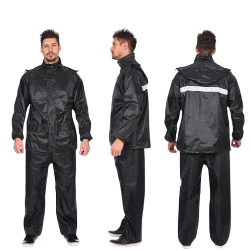 Capa Chuva Pvc Motoqueiro Motoboy C/Capuz Motociclista Bike (M)