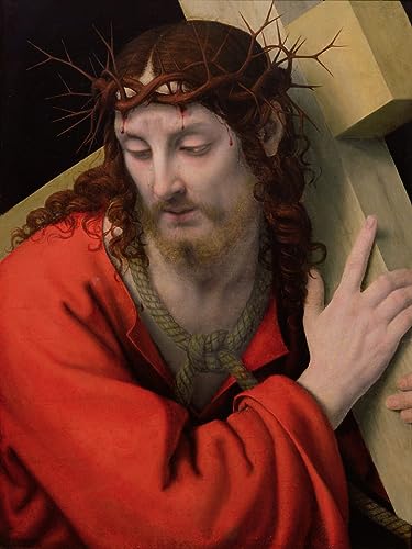 Tableau Le Christ portant la croix par Andrea Solario impression sur toile 60x90cm