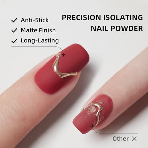 PERFECT COLOR Chrome-Proof Matte Top Coat, UV/LED Cured Gel Nail Polish, Anti-Stick Long-Lasting Formula, 0.5 Fl Oz