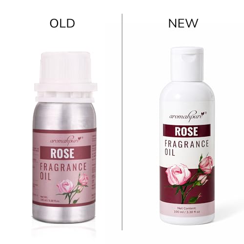 Image of Aromahpure Rose Aroma Oil | 100ml Undiluted & Natural | Long-Lasting Scent for Aromatherapy, Candle & Soap Making, Diffusers, Room Freshener, Humidifier, Bathroom Revitalizer & Home Essentials