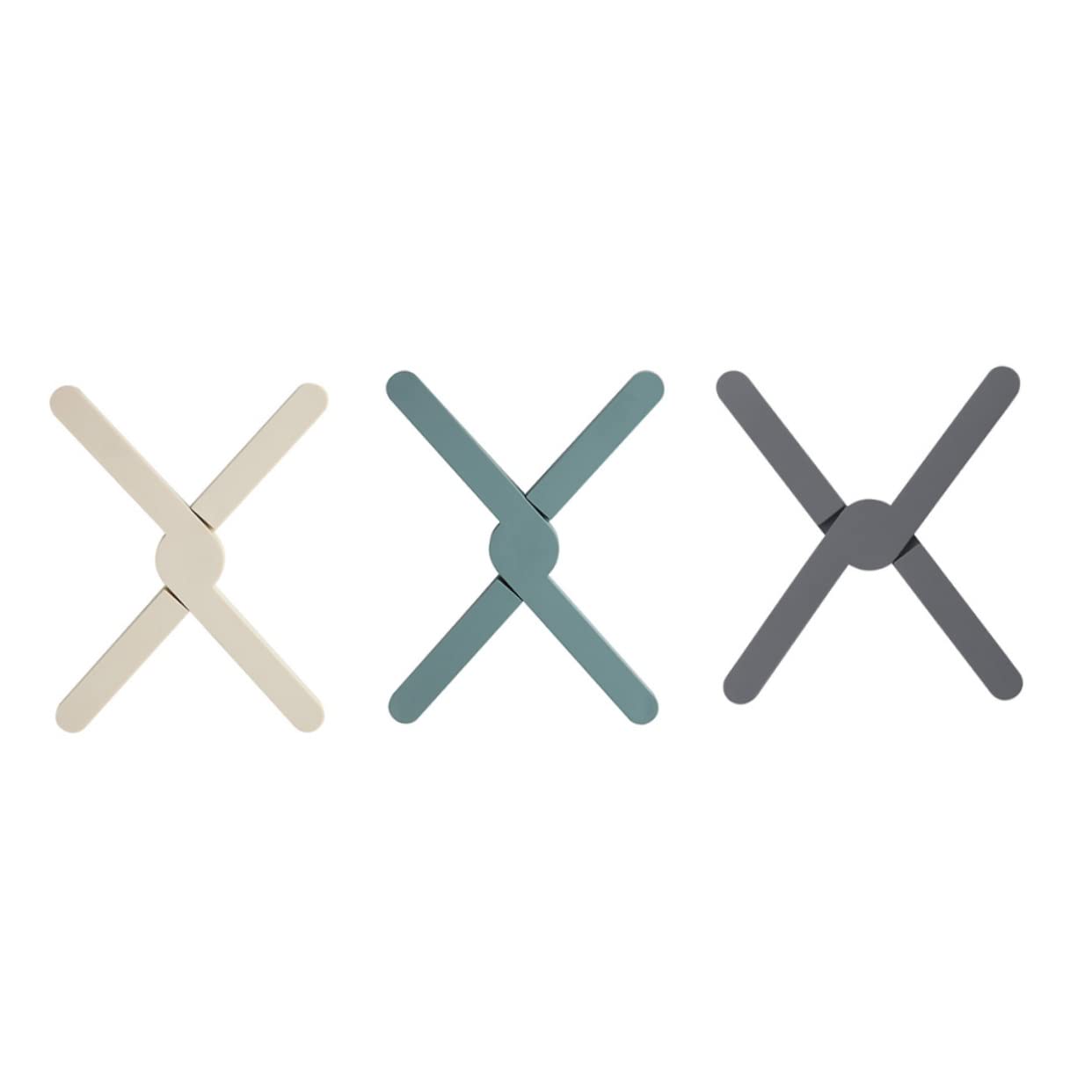 ABOOFAN 3pcs Insulation Pads Tea Tips Kitchen Trivets Hot Dishes Fold Table Mat Trivets for Hot Dishes Thick Insulated Hotpot Tabletop Potholder Mats Dining Protective Dish Mat