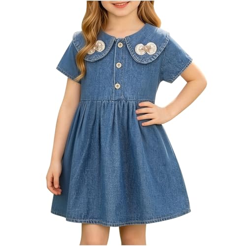 Robe d'été mignonne et décontractée en denim pour les sorties au parc