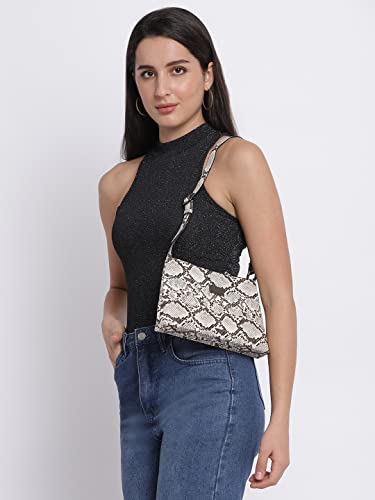 Image of KLEIO Sleek Animal Printed Textured PU Leather Shoulder Sling Bag for Women Girls (HO8073K)