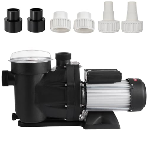 Hxgexin Swimming Pool Pump 2.5HP 8880 GPH Flow Rate Pool Pump 1850W In/Above Ground Pool Pumps Self Priming Pump 110V for Residential/Commercial Pools Spas and Hot Tubs Landscape Fountains
