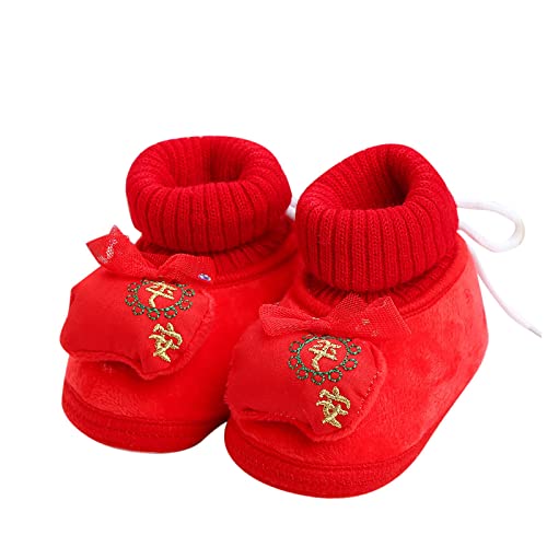 Infant Cute Cartoon Socks Shoes Boys and Girls Floor Shoes Non Slip Plush Warm Comfortable Shoes Baby Walking Shoes