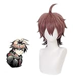 IPLD Naegi Makoto Wig, Anime Costume Reddish Brown Gradient Short Hair