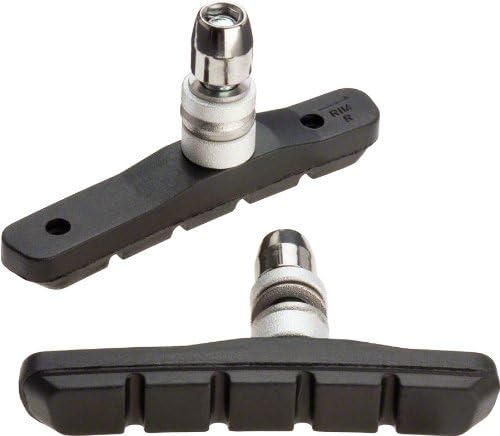 Jagwire - Mountain Sport Threaded Rim Brake Bike Pads | for MTN, Cruiser, Hybrid Bicycles | Compatible with V-Brake Bikes | Box 50 Pair | Black