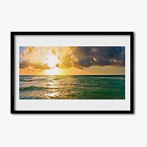 Cadre en MDF avec image murale 60x40 cm paysage mer pour chambre