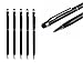 Price comparison product image Deet® 5 Pack Black Stylus Pen Set with Biro for Apple iPhone Mobile Phones