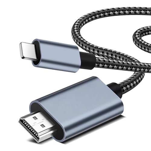 Suoxiom L1ghtning to HDMI Cable Cable Adapter for Phone to TV 2.0m 1080P L1ghtning to Digital AV Adapter Sync Screen Connector for iPhone 14 13 12 11 Pro Max XS XR X to TV Projector Monitor