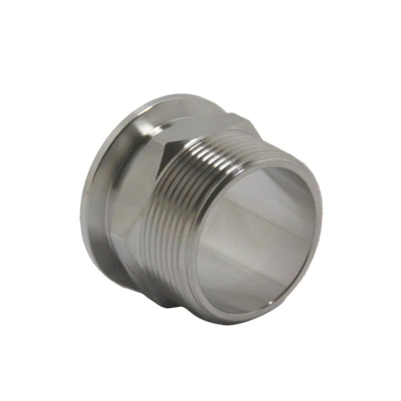 Image of SS304 KF40 NPT Male Adaptor thread 1.5 inch NW40 KF Male coupling ISO-KF40 X NPT 1.5 inch
