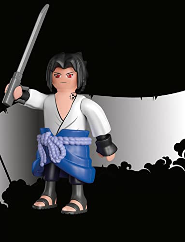 Playmobil 71097 Naruto: Sasuke Figure Set, Naruto Shippuden Anime Collectors Figure, Playset Suitable for Children and fans 5+ years - Image 2