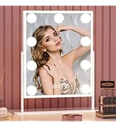 Amazon.co.jp: Fenair 化粧鏡 女優ミラー メイク 鏡 卓上 ライト付き