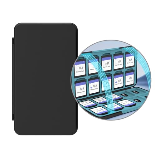 CHENZILIN Memory Card Case Holder Memory Card Hard Protector Case Professional Camera Card Hard Storage Box for 20 Slot Cards