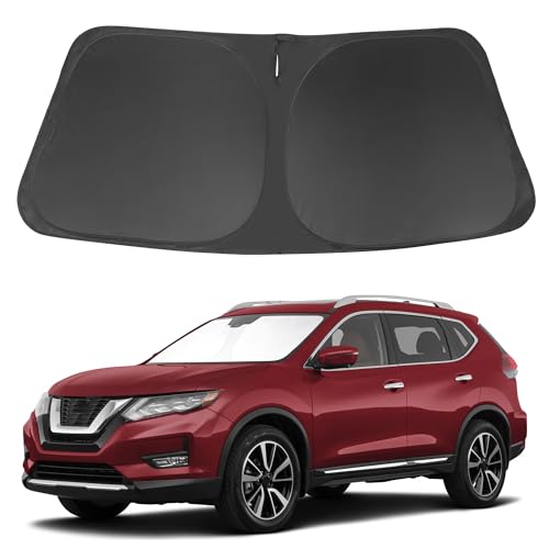 Image of Windshield Sun Shade Compatible with 2014-2020 Nissan Rogue Accessories(NOT for Rogue Sport & 2021 Rogue 3rd Gen. T33) Front Sunshade Sun Visor Protector Keeps Car Cool